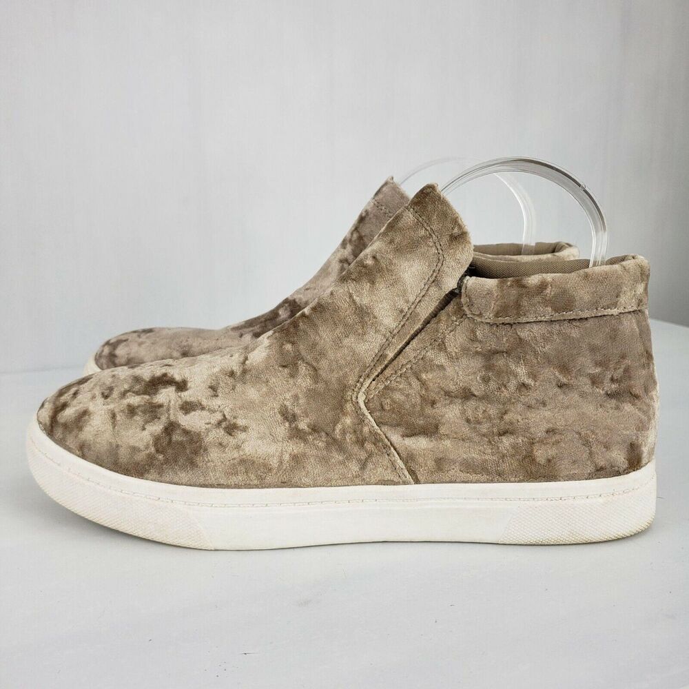 Fabletics‎ Sierra High Top Shoes gold velvet size 8.5